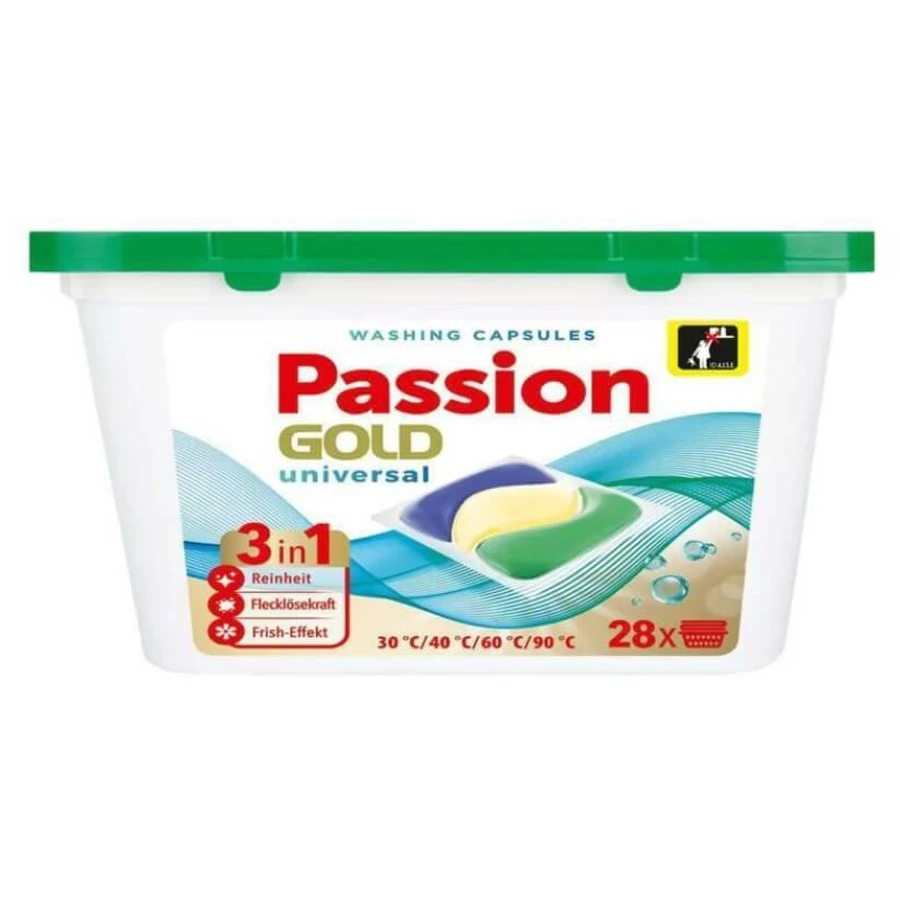Capsule de spălare multifuncționale Passion Gold, 28 bucăți