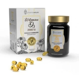 Vitamin D3 2000IU in Schwarzkümmelöl, 60 Kapseln