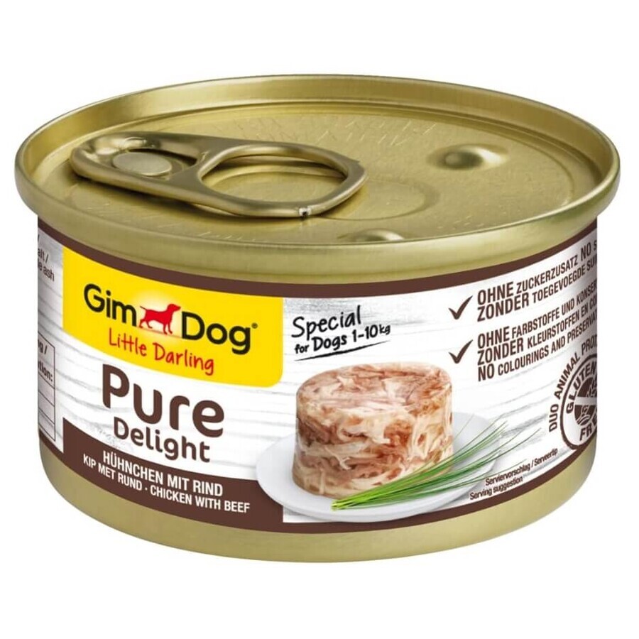 Gim Dog, Pure Delight, Nassfutter für Hunde, 85g