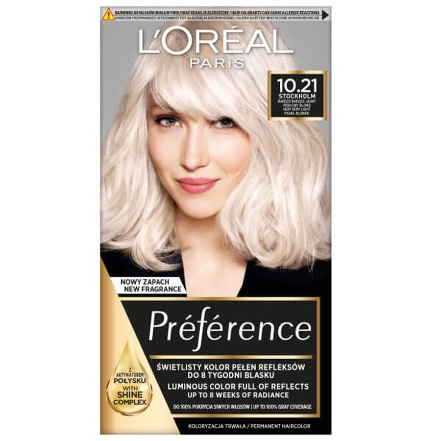 L Oreal Paris Preference Wax Colour 10.21 Stockholm