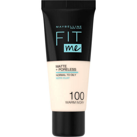 Fond de ten matifiant Maybelline 100 Warm Ivory, 30ml