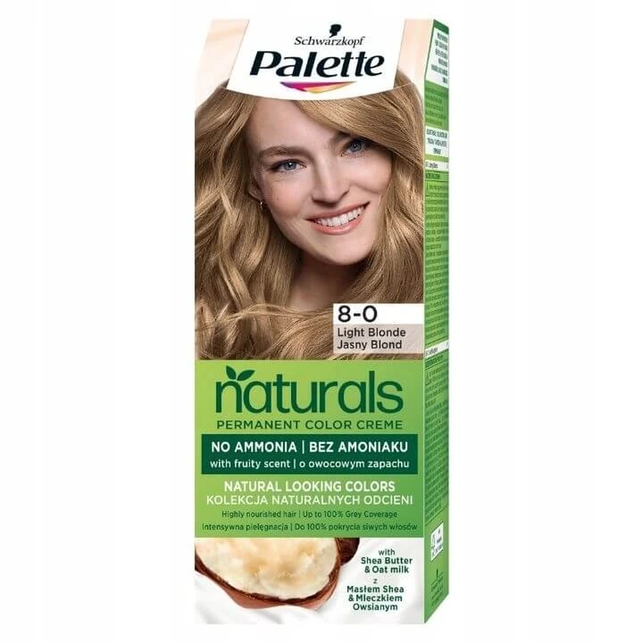 Palette Permanent Naturals Color Creme Wax Colour 8-0 Blond deschis
