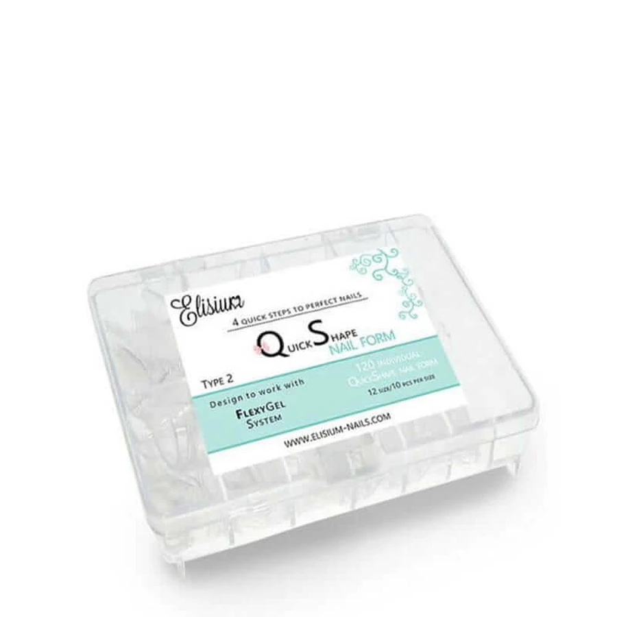 Formas de uñas Elisium Quick Shape, 120 piezas
