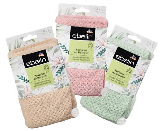 Ebelin, Mikrofaser-Wachs-Turban, 1 Stück