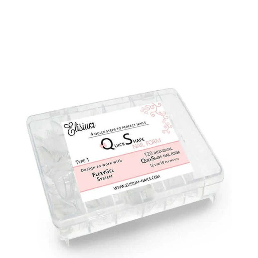 Elisium Quick Shape Forme per unghie Tipo1 Forme per unghie, 120 pezzi
