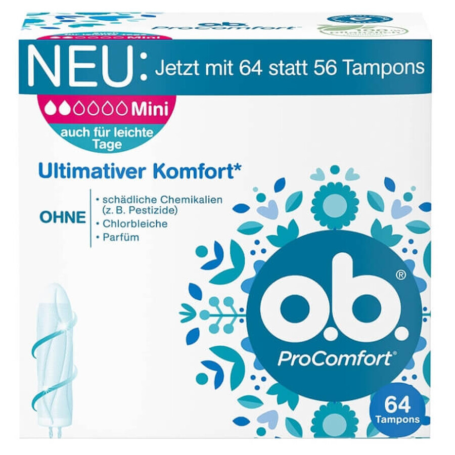 O.B. ProComfort Mini, Hygienebinden, 64