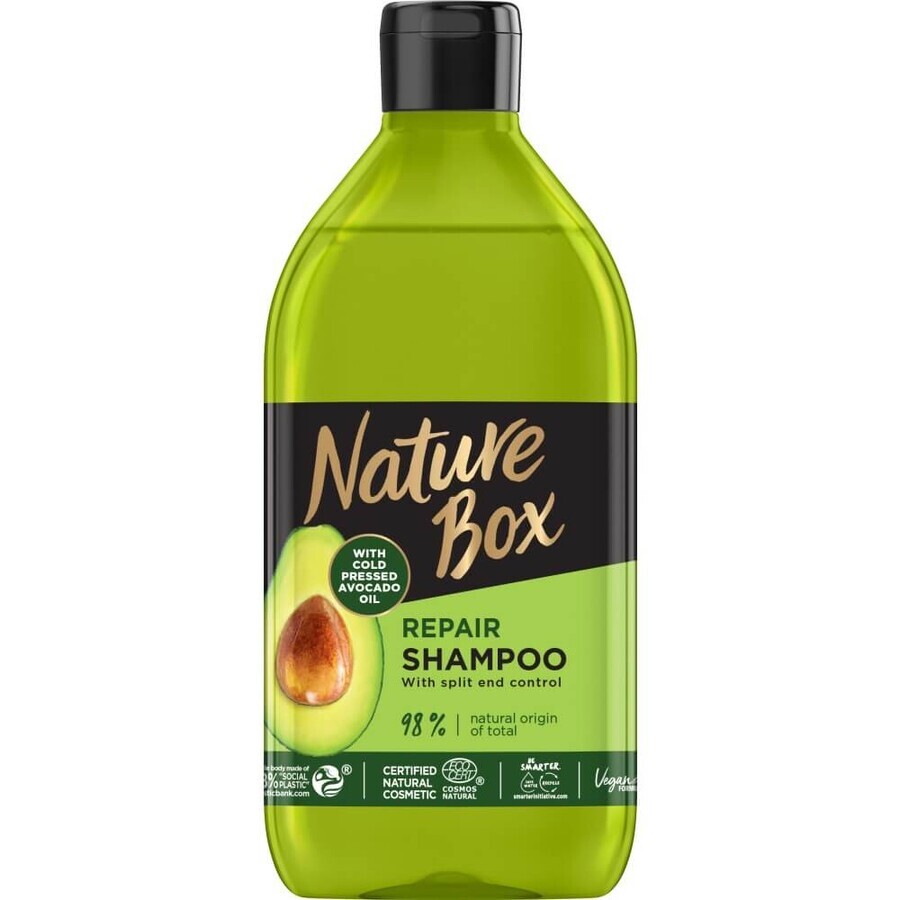 Nature Box Shampoo all'olio di avocado per capelli danneggiati, 385ml