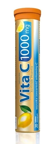 Activlab Pharma Vita C 1000 mg, Zitronengeschmack, 20 Brausetabletten