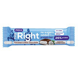 Fizico The Right Milk Chocolate Coconut Protein Bar, 60g, Sly Nutrition