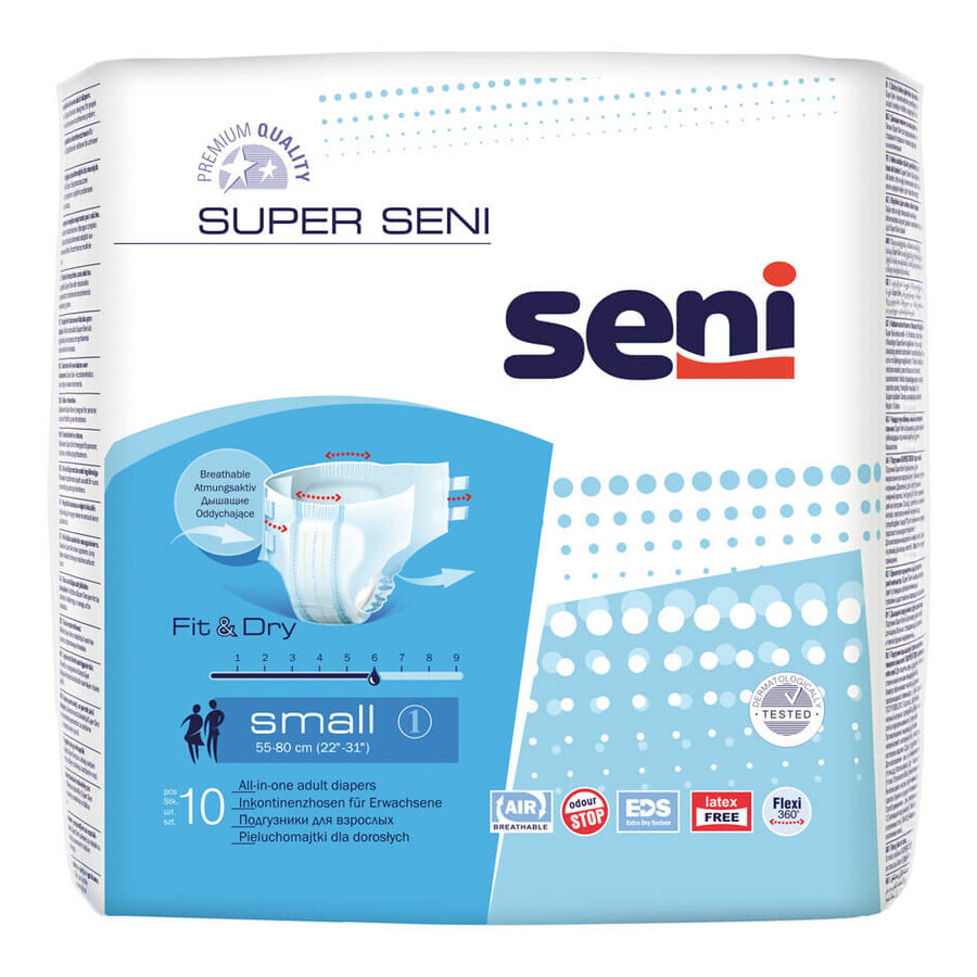 Super Seni diapers 10 pcs S - Long-lasting wear!