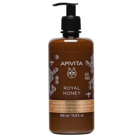 Apivita Royal Honey gel douche aux huiles essentielles, 250 ml