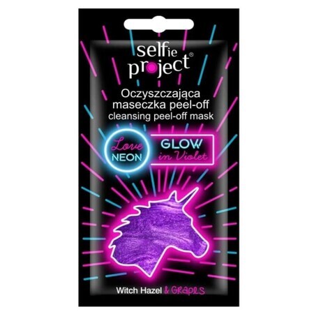 Selfie Project, Maschera per il viso Glow In Violet, 10g