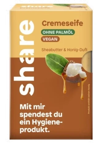 Seifenstück mit Sheabutter und Honig, 100 g