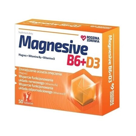 Family Health Magnesive Magnesive B6 + D3, 50 Tabletten