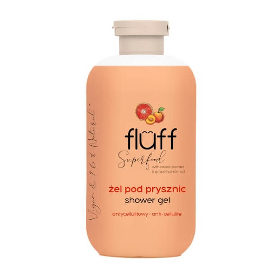 Fluff Anti-Cellulite Duschelixier Pfirsich und Grapefruit, 500ml