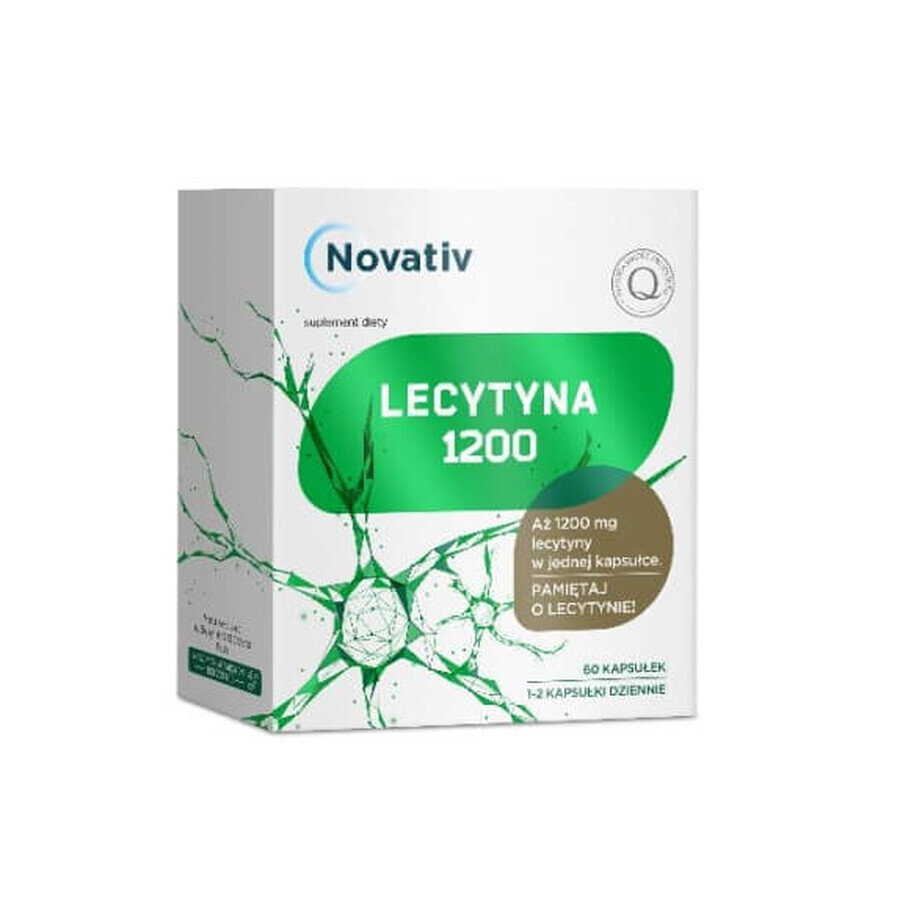 Novativ Lecithin 1200 mg, 60 Kapseln