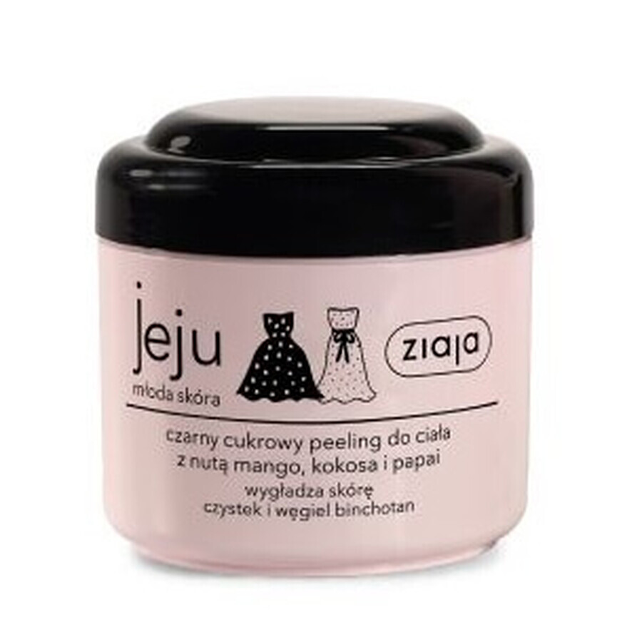 Ziaja, Jeju Body Scrub, schwarz, Zucker, 200 ml - Lange nicht mehr gesehen!