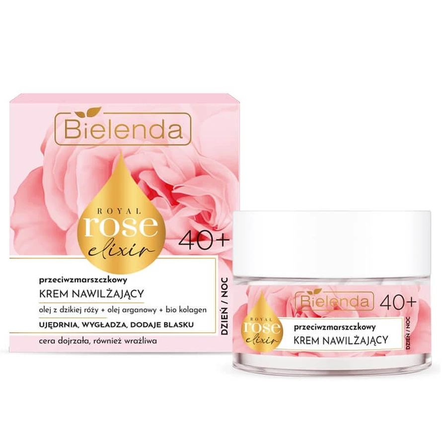 Bielenda Royal Rose Elixir Crème hydratante anti-rides 40+, 50ml