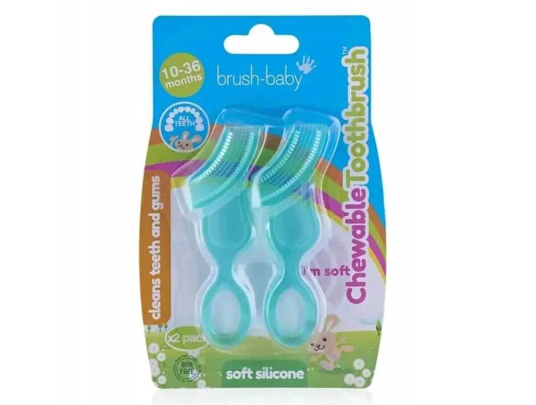 Brush-Baby Kauzahnbürste, Beißring 10-36m, 2 Stück