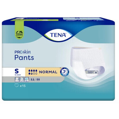 Tena Pants ProSkin Pants ProSkin Normal S Bowlegs, 15 pezzi - Utilizzo a lungo termine!