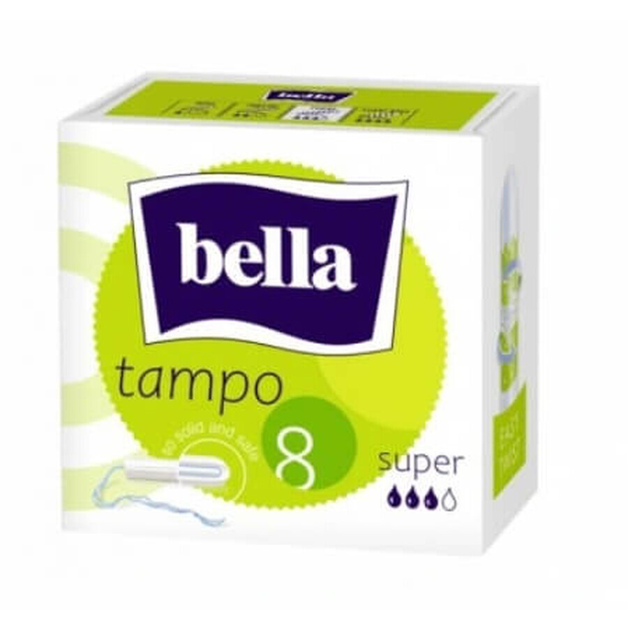 Bella Tampo Premium Comfort Premium Comfort Super Tampons, 8 Stück - Langfristig!