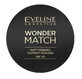 Eveline Cosmetics, Wonder Match, Gepresstes mattes Puder mit SPF 30 Nr. 01, 8 g