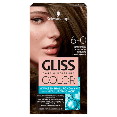 Schwarzkopf Gliss Color Wachsfarbe mit Hyaluronsäure Natural Light Blonde 6-0