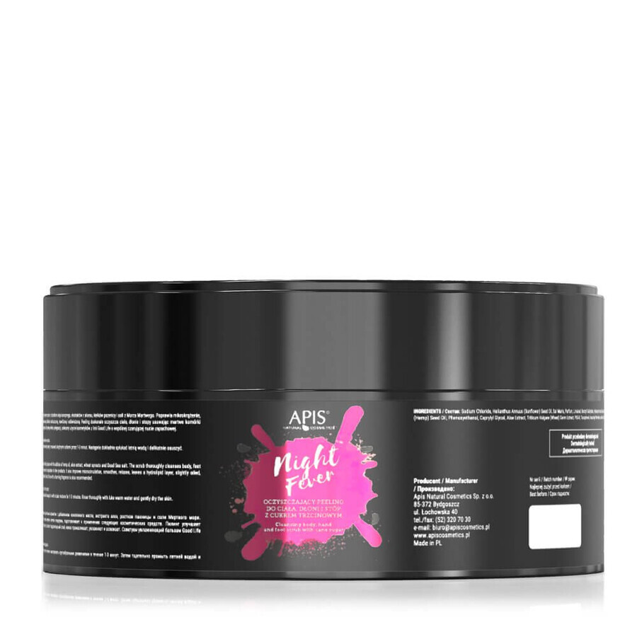 Apis Night Fever Reinigendes Körper- und Fußpeeling, 250g