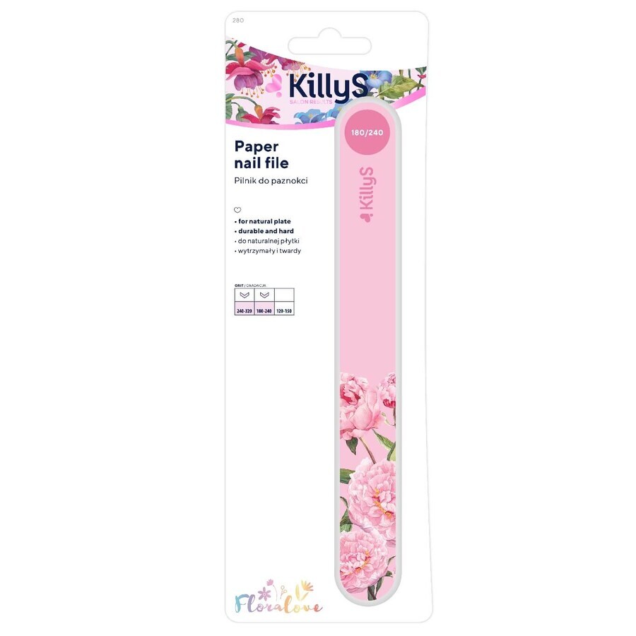 KillyS Floralove rose rose gerade Feile 180/240