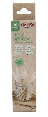 CleanPac, Holzteile, 20 Stück