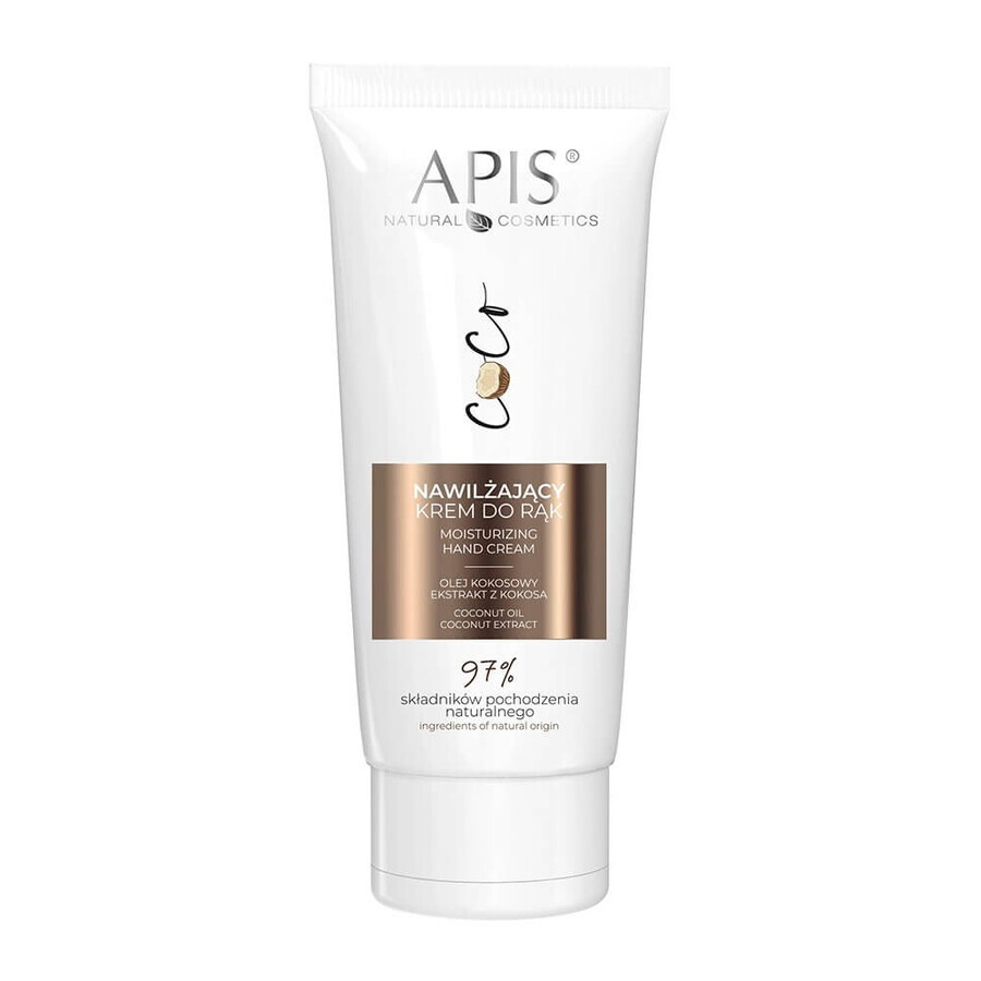 Apis Feuchtigkeitsspendende Handcreme mit Kokosnussöl und Kokosnussextrakt, 50ml