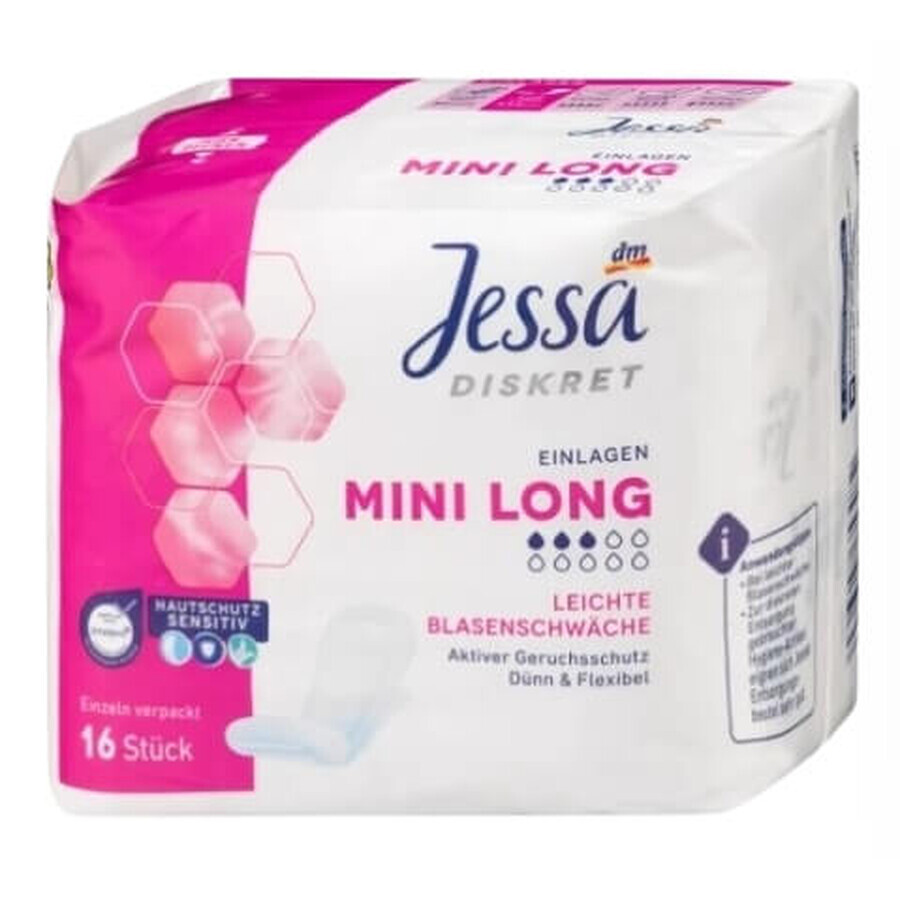 Jessa, Mini Long, Serviettes hygiéniques, 16 pièces