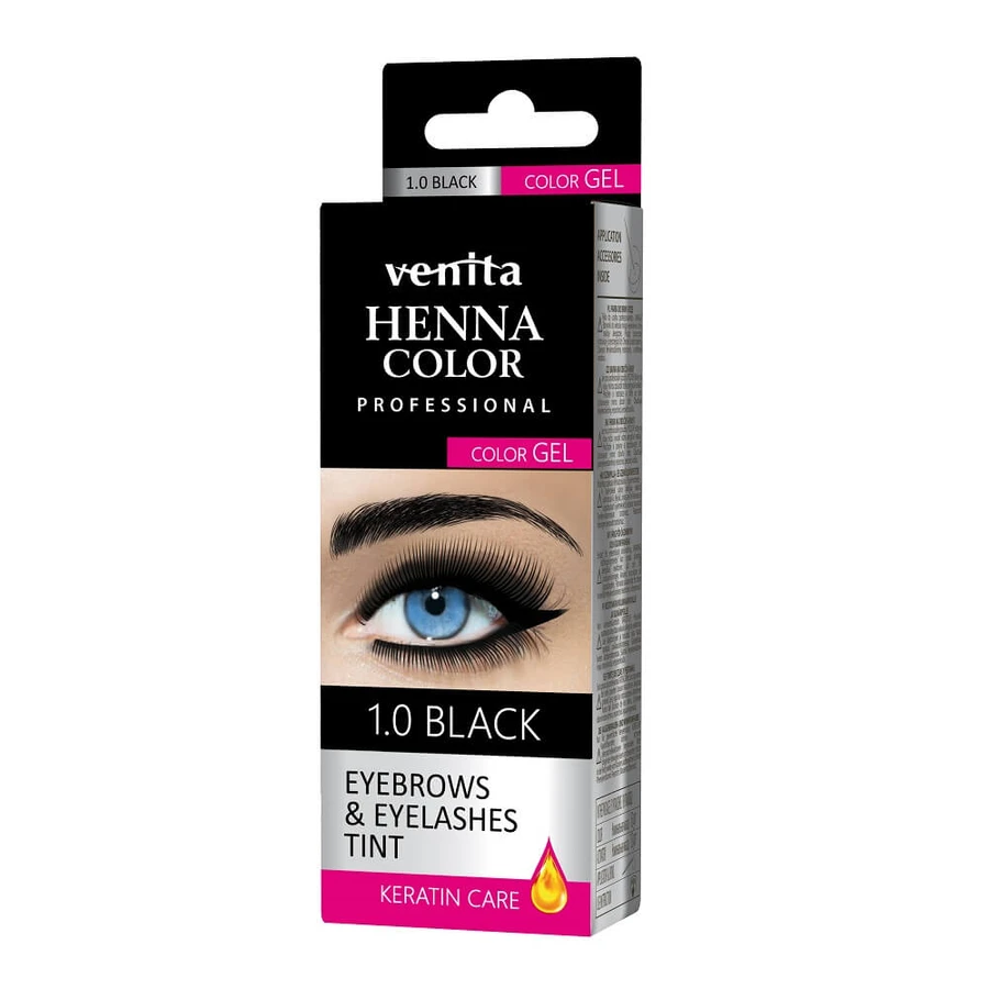 Venita el vopsea pentru sprâncene și gene 1.0 Negru