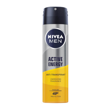 Nivea Men Active Energy Antitranspirant Spray, 150ml