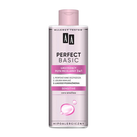 AA Perfect Basic lotion micellaire anti-âge 3en1 Sensitive, 200ml