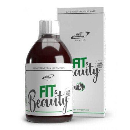 Collagen-Drink angereichert mit Vitaminen, Mineralien und Hyaluronsäure Fit & Beauty, 480 ml, Pro Nutrition