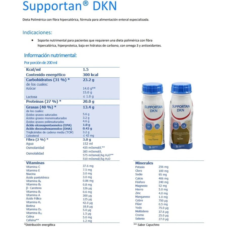 Tropisches Fruchtgetränk - Supportan, 4x200 ml, Fresenius Kabi Deutschland