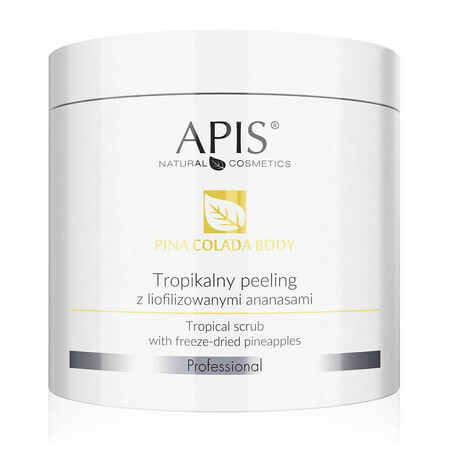 Apis Pina Colada Tropical Body Scrub mit gefriergetrockneter Ananas, 650g