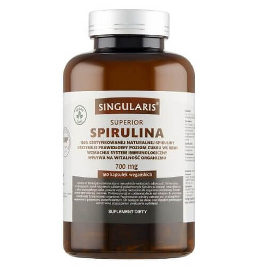 Singularis Spirulina 700mg, 180 Kapseln