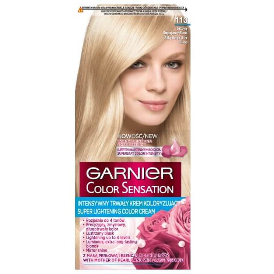 Garnier Color Sensation Wachs Farbe 113 Silky Beige Super Hellblond