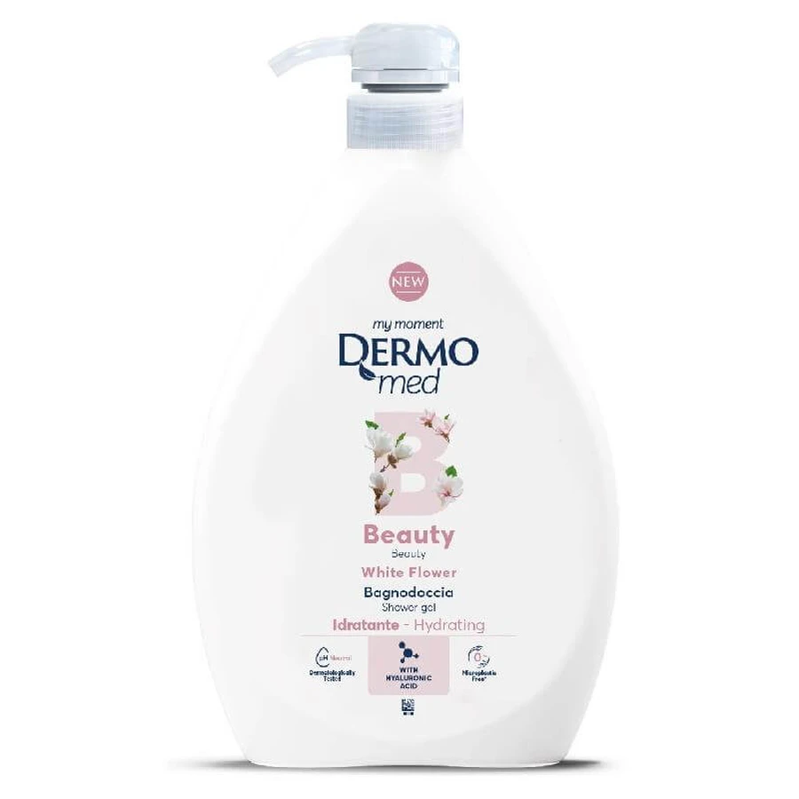 Gel douche Fleur Blanche, 1000 ml, Dermomed