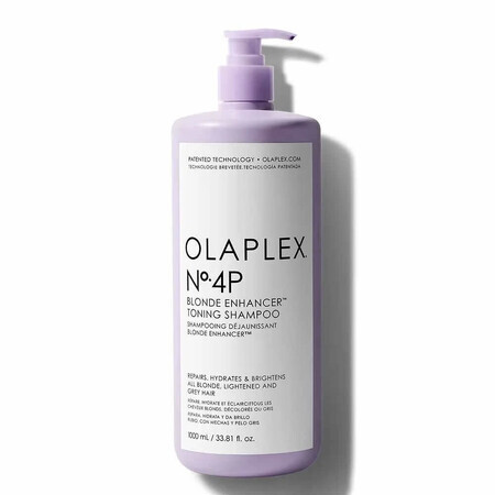 Sampon nuantator pentru par blond No. 4P Blonde Enhancer, 1000 ml, Olaplex