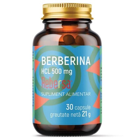 Berberin HCL, 500 mg, 30 Kapseln, Remedia