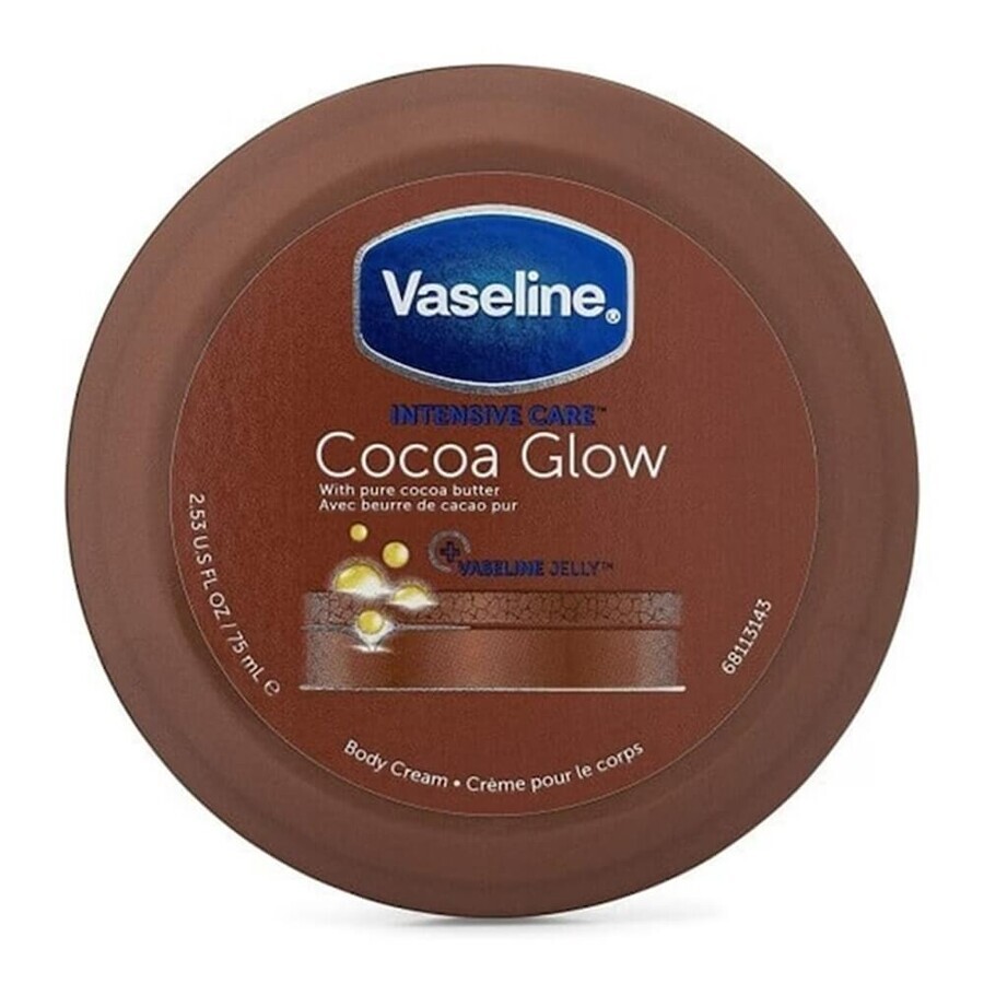 Crema corporal de manteca de cacao, Cocoa Glow, 75 ml, Vaseline