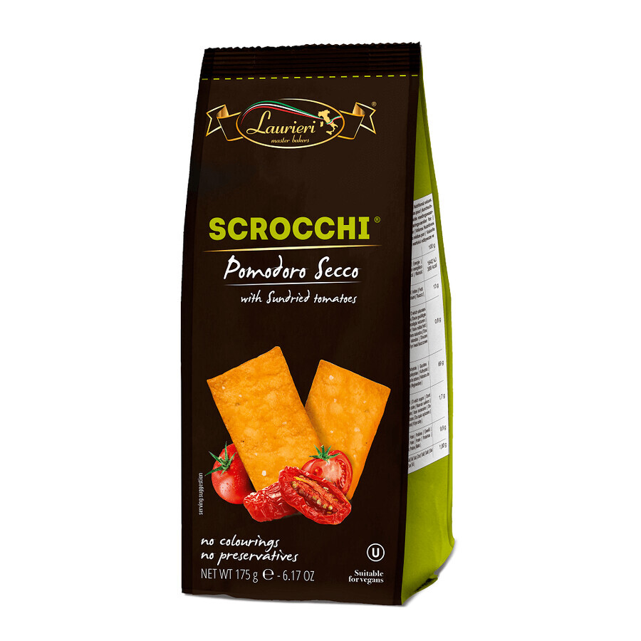 Scrocchi Cracker mit getrockneten Tomaten, 175 g, Laurieri