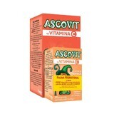 Packung Ascovit Vitamin C mit Erdbeer-Arame 60 Tabletten + Ascovit Vitamin C mit Pfirsichgeschmack 100 mg x 20 Tabletten, Perrigo