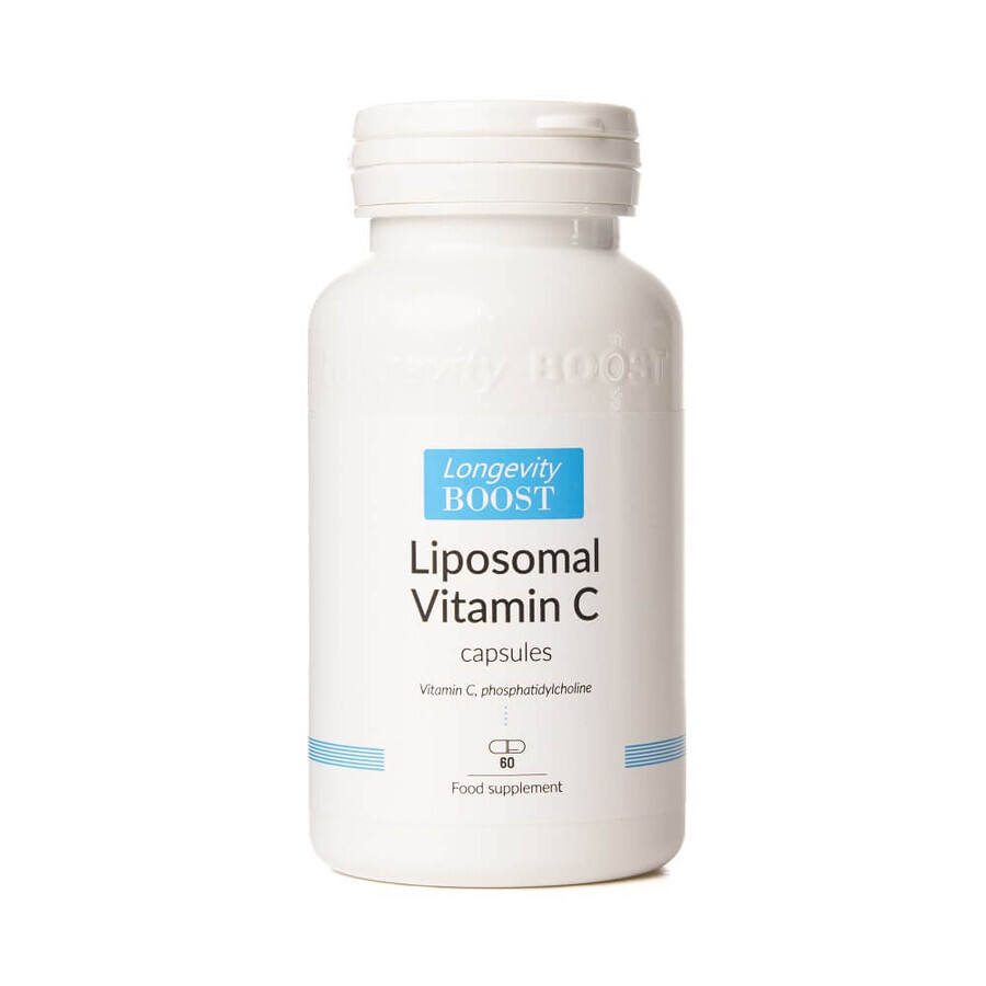 Vitamine C liposomale, 60 gélules, Longevity Boost