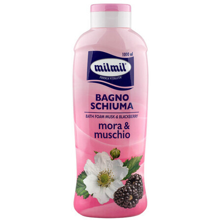 Badeschaum mit Brombeere und Moschus, 1000 ml, Milmil