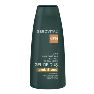 Uomo Ambitious 3 in 1 gel doccia per uomo, 400 ml, Gerovital