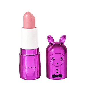 Balsamo labbra per bambini con glitter, Fushia, al gusto di frullato, Inuwet, 3,5 gr